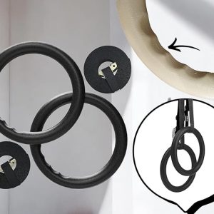 TechHark® Pack Of Gym Ring For Exercise & Fitness (Black)
