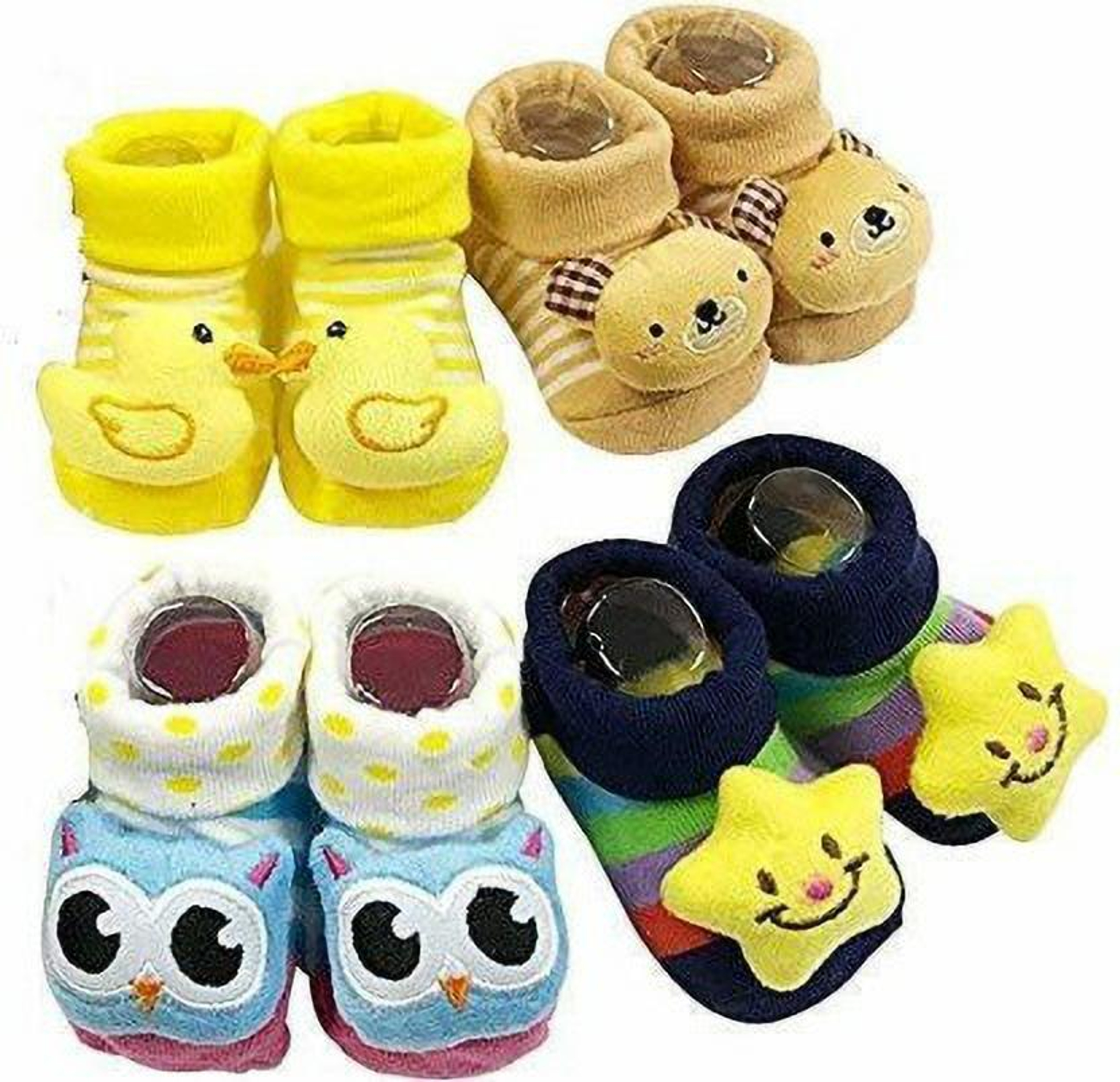 TechHark® Booties (Toe to Heel Length - 6 cm, Multicolor)