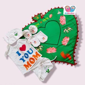 TechHark® New Born Baby Boy and Girl Cotton Mattress ,(Chhathi Set) With Printed Jabli Set (Multicolor)