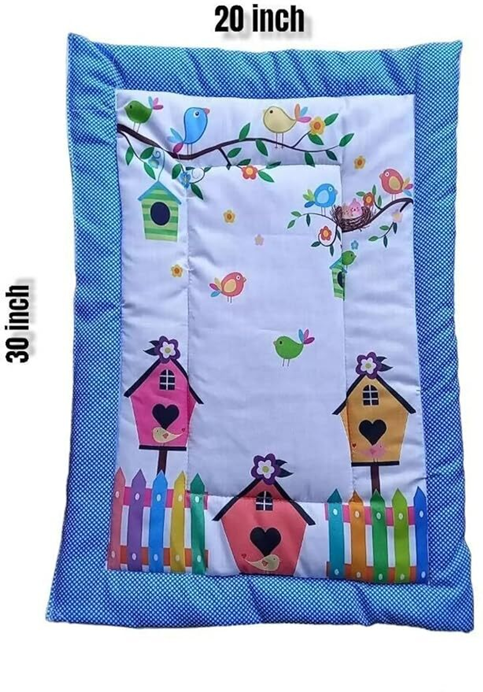 TechHark® Combo Newborn Baby Pom Pom Cotton Baby Bed | Godari | Cradle Bed | Crib Sheet (Multicolor)