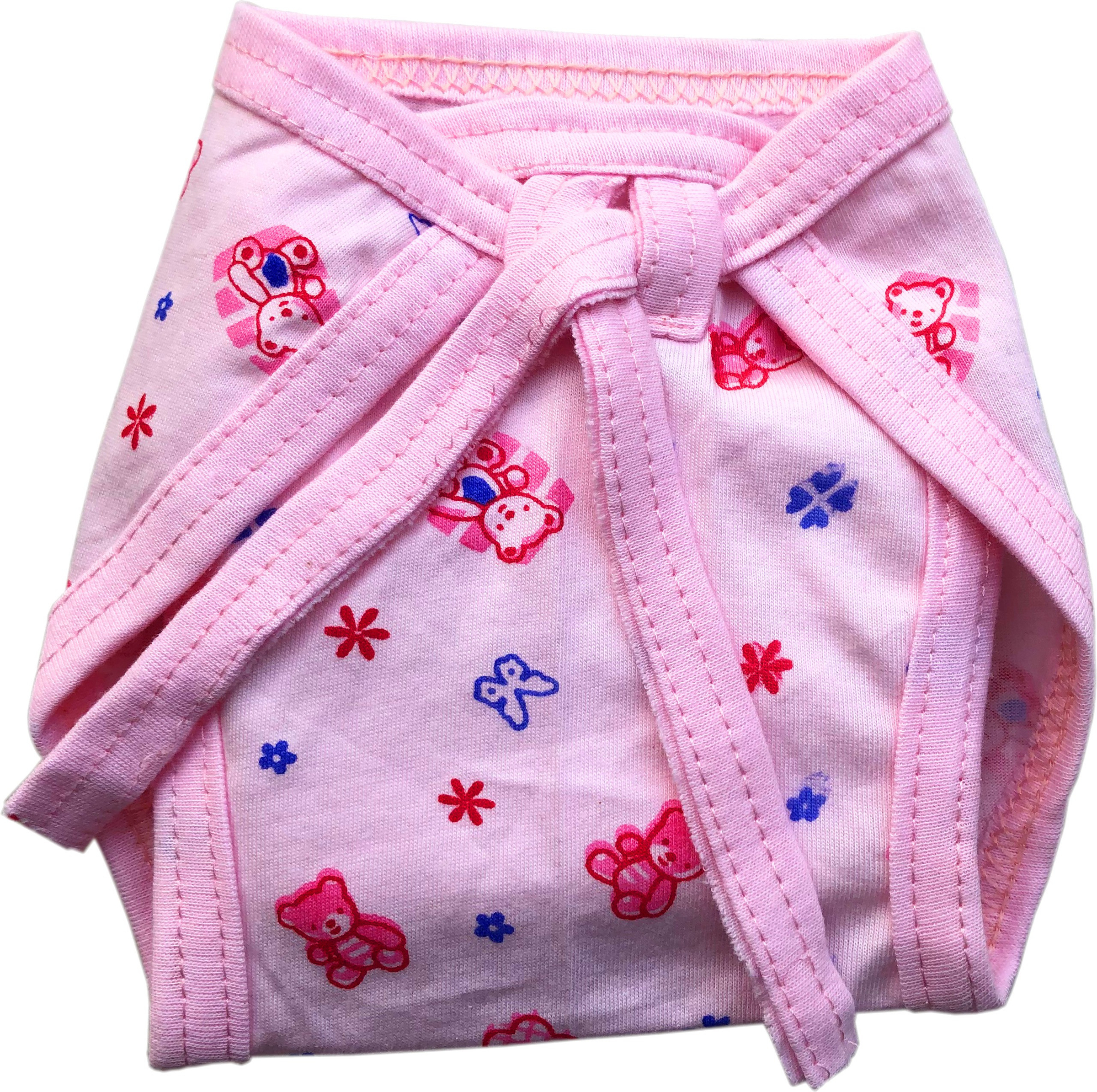 TechHark® New Born Baby Care Cloth Set Combo Set Of 24 Jhabla Nappy Mittens Hosiery Soft Material Random Print Design (Multicolor) 4.339 Ratings & 2 Reviews - Image 2