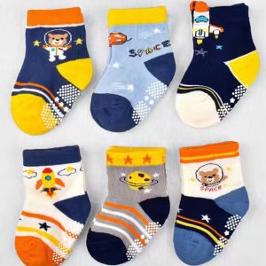 TechHark® Baby Boys & Baby Girls Printed Ankle Length  (Pack of 6)