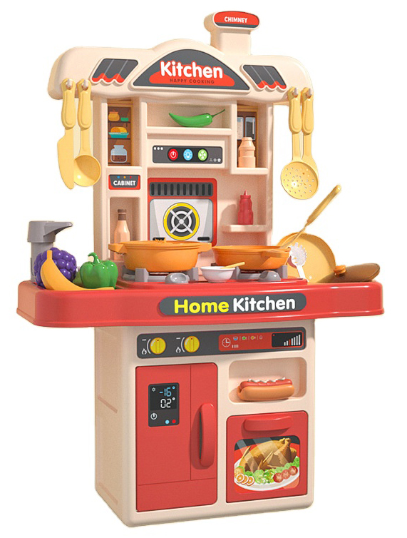 TechHark® Kitchen Cook Set Roll Play Toy Kitchen Set For Your Kids - Image 4