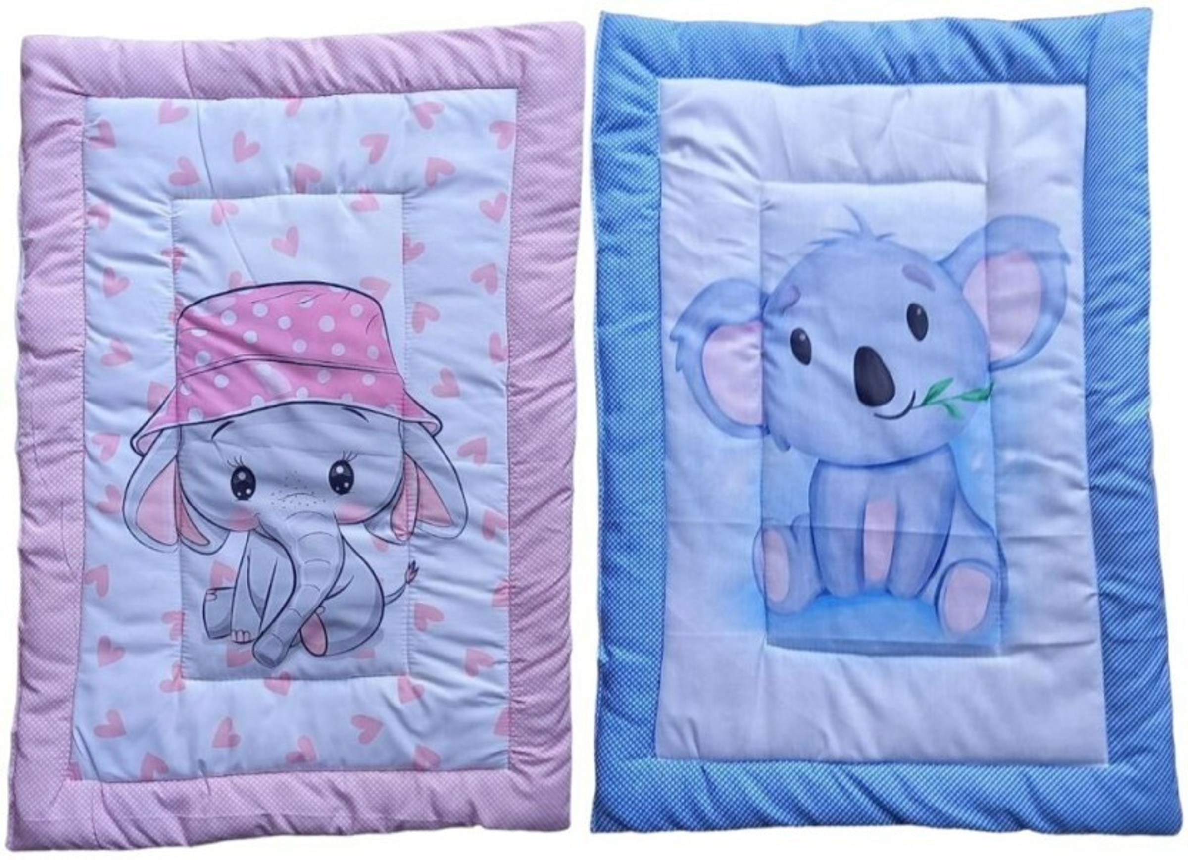 TechHark® Mattress For New Born Baby Bed Mat (Pack of 2)(0-1 Years)(30 X 20 Inch) (Multicolor)