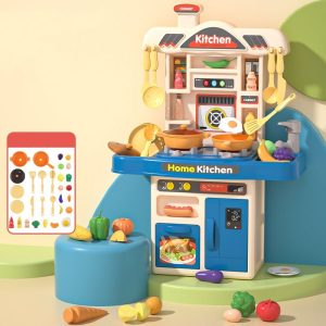 TechHark® Kitchen set Pretend Play Toys for Kids Cooking Toy with Accessories