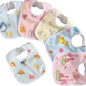 TechHark® Baby Waterproof Cotton Bibs (Pack of 6) (Multicolor)