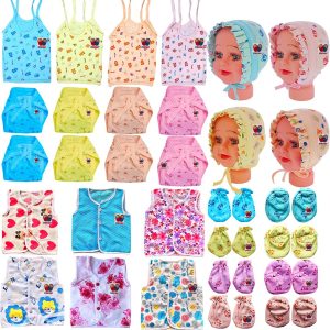 TechHark® Baby Cloth Set Combo of 39 Items, 0 to 4 Months  (Multicolor)