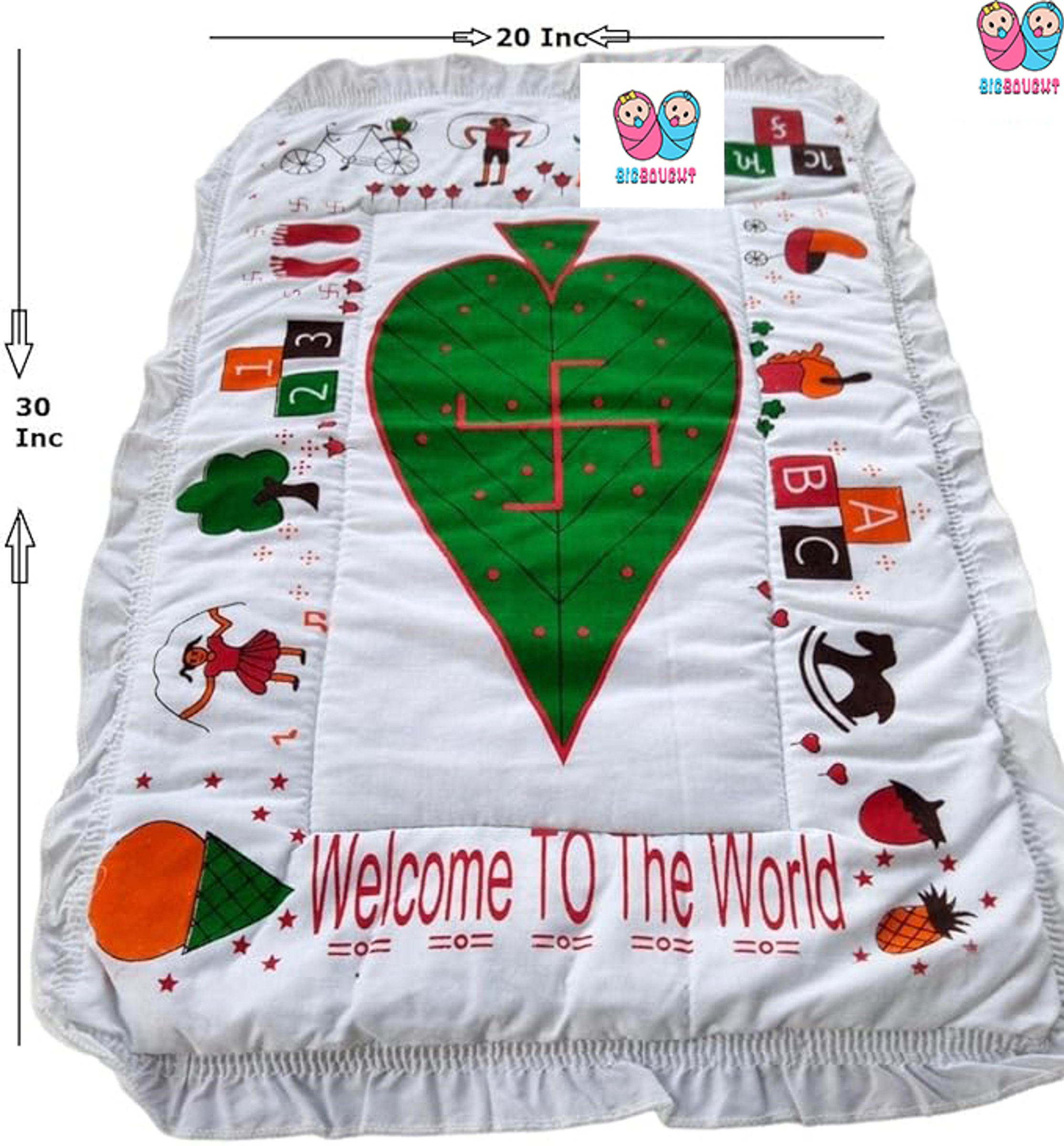 TechHark® Newborn baby chhathi cloths and naming cards combo (Multicolor) - Image 2