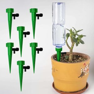 Techhark® Pack of 6 Drip Irrigation kit for Home Garden, Self-Watering Spikes for Plants, Automatic Plant Water Devices (Drip-6pcs)